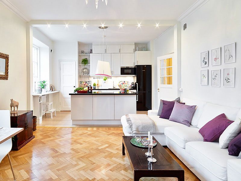 Inspirace: Jak zařídit malý obývací pokoj s kuchyní