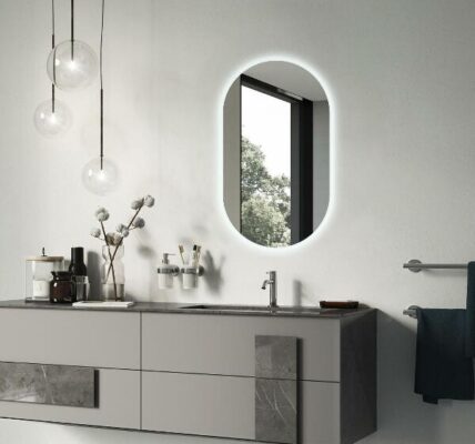 Zrcadlo oválné s led