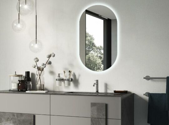 Zrcadlo oválné s led